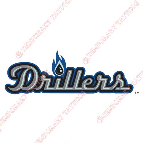 Tulsa Drillers Customize Temporary Tattoos Stickers NO.7784
